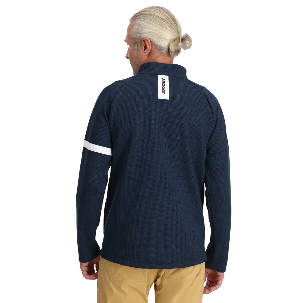 Spyder Midlayers|Fleece*Mens Wengen Bandit Full Zip - True Navy TRUENAVY