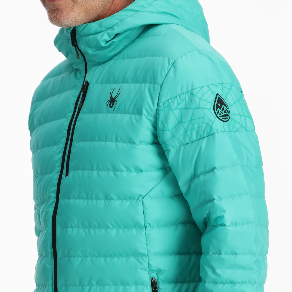 Spyder Midlayers|Down*Mens Zenith Hooded - Teal Green TEALGREEN