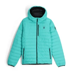 Spyder Midlayers|Down*Mens Zenith Hooded - Teal Green TEALGREEN