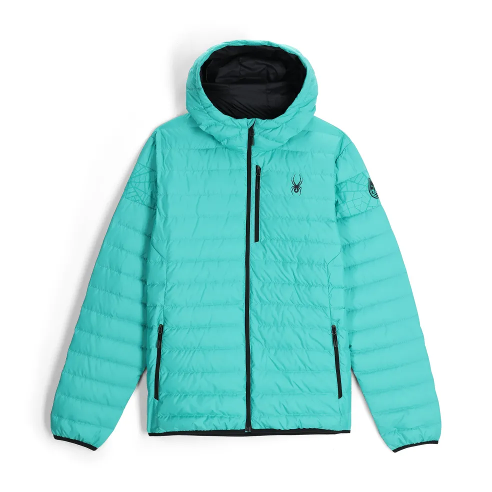 Spyder Midlayers|Down*Mens Zenith Hooded - Teal Green TEALGREEN