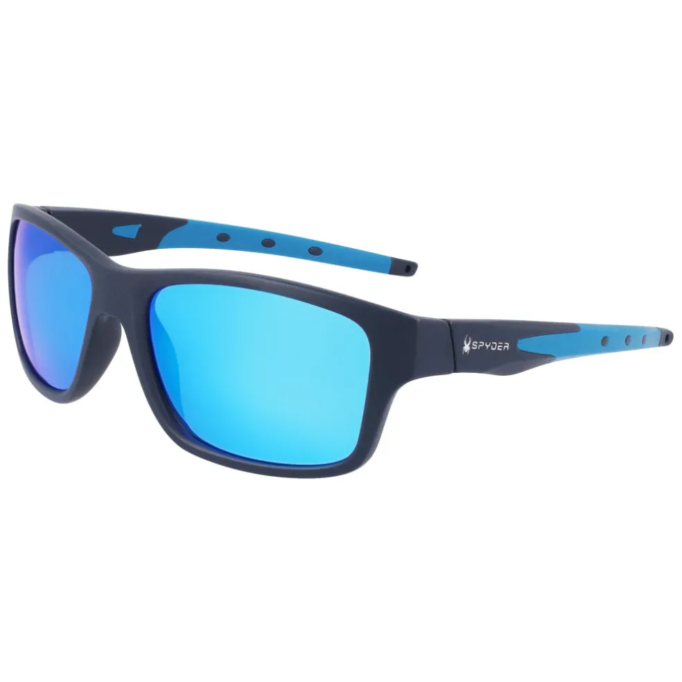 Spyder Eyewear|Eyewear*Rectangular Wrap Sunglasses - NAVY