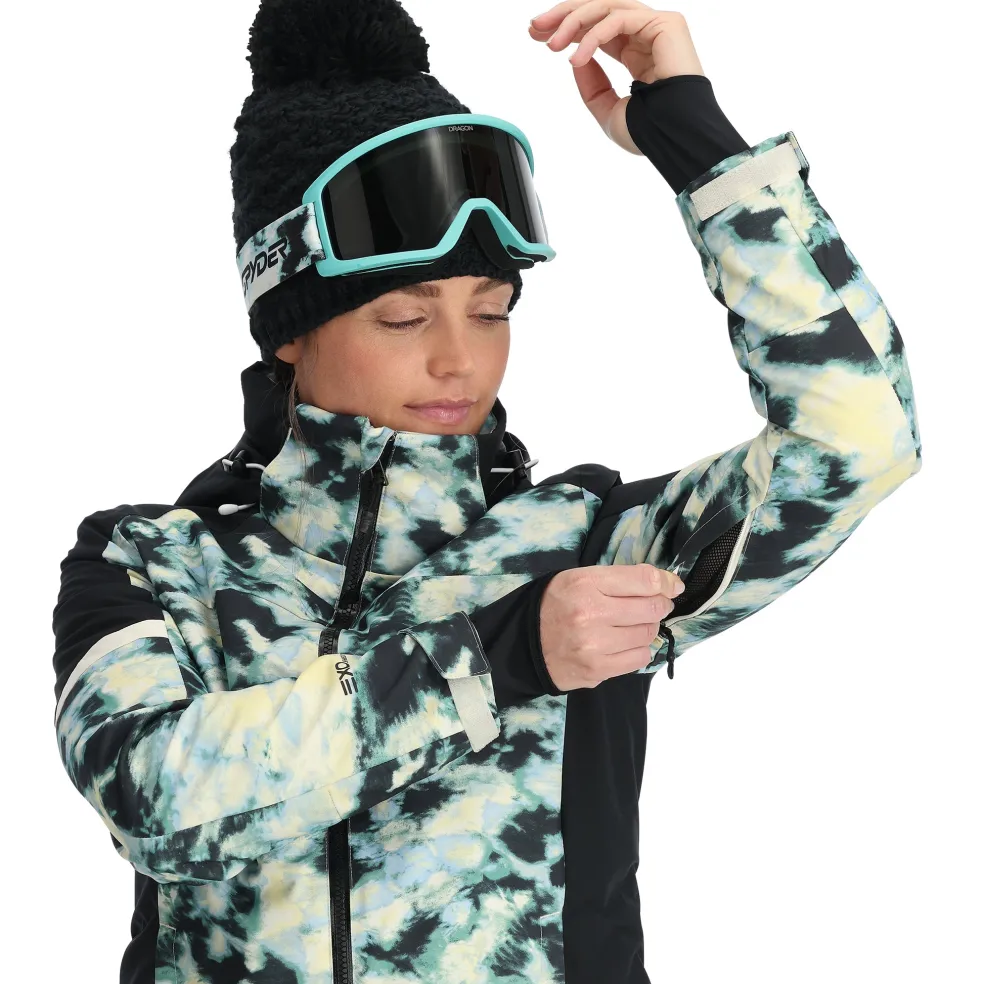 Spyder Insulated*Womens Andorra - Tie Dye Vanilla Latte TIEDYEVANILLALATTE