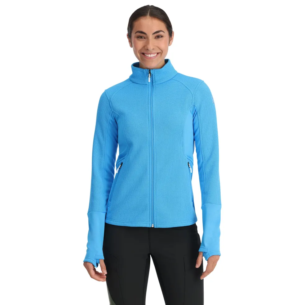 Spyder Midlayers*Womens Bandita Full Zip - Aether Blue AETHERBLUE