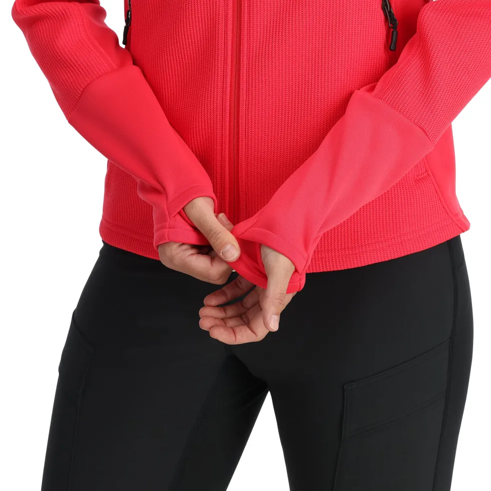 Spyder Midlayers*Womens Bandita Full Zip - Prism Pink PRISMPINK