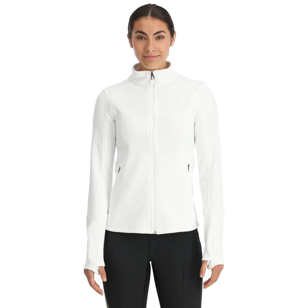 Spyder Midlayers*Womens Bandita Full Zip - WHITE