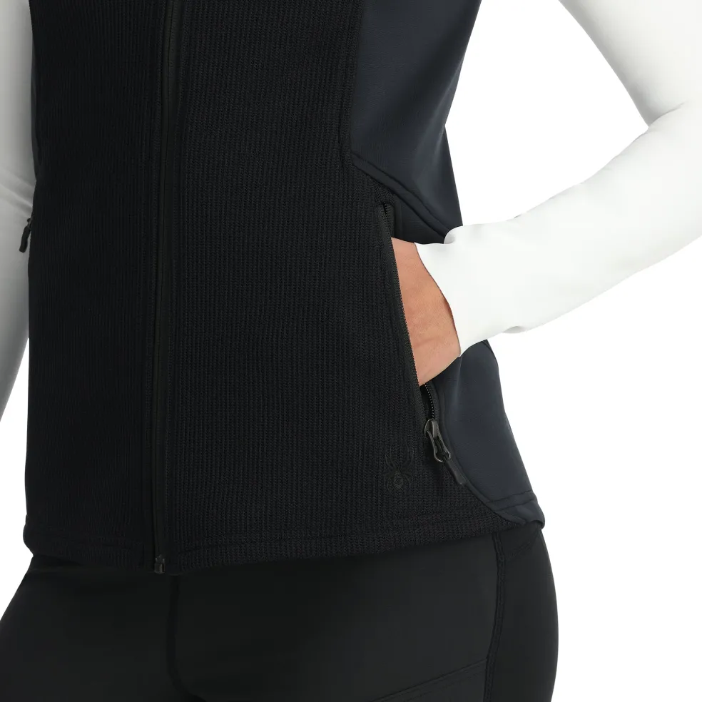 Spyder Fleece|Vests*Womens Bandita Vest - BLACK