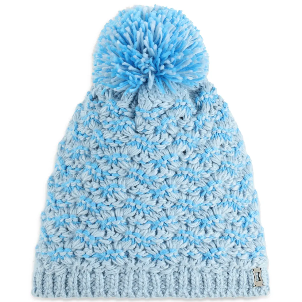 Spyder Hats*Womens Brrr Berry Pom - Blue Drift BLUEDRIFT