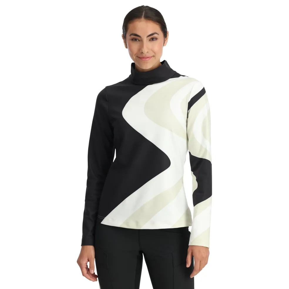 Spyder Baselayers*Womens Chute Turtleneck - BLACK