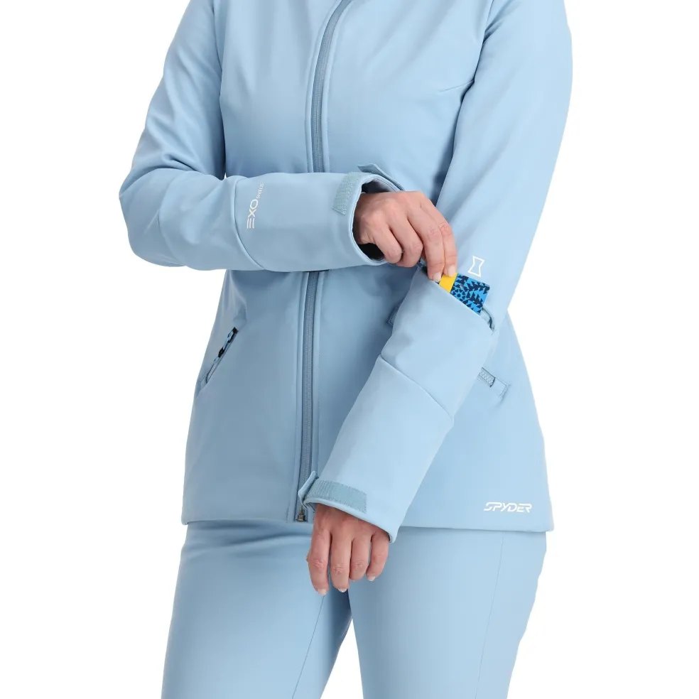 Spyder Softshell*Womens Glacial Softshell - Blue Drift BLUEDRIFT