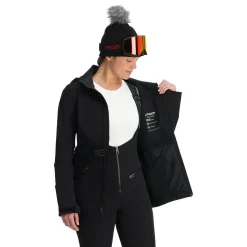 Spyder Softshell*Womens Glacial Softshell - BLACK