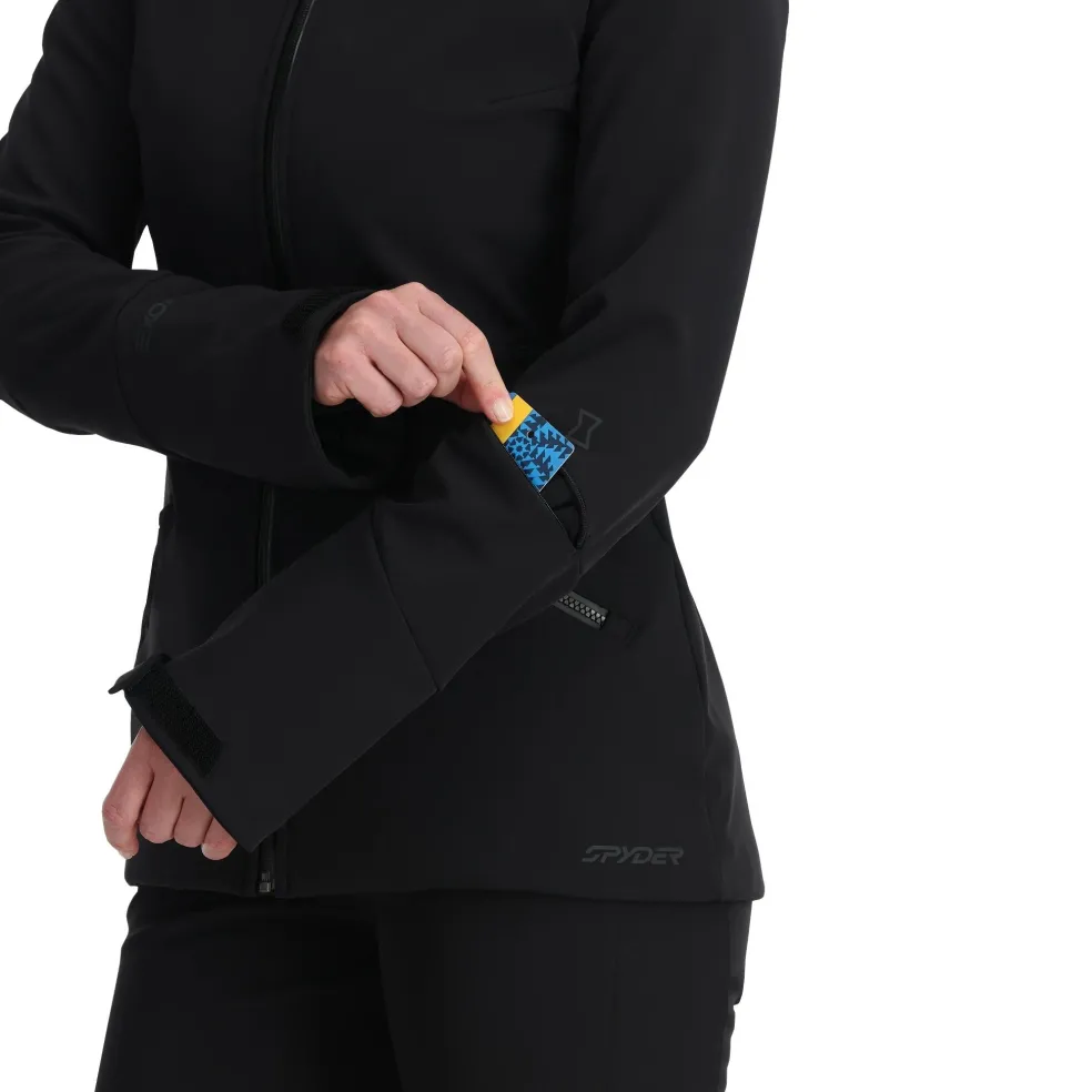 Spyder Softshell*Womens Glacial Softshell - BLACK