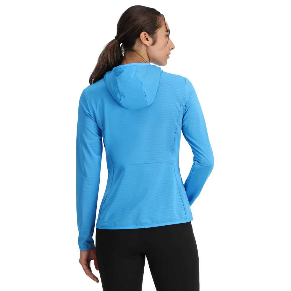 Spyder Midlayers|Fleece*Womens Gridweb Hoodie - Aether Blue AETHERBLUE