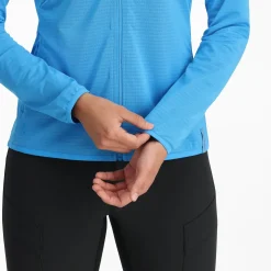 Spyder Midlayers|Fleece*Womens Gridweb Hoodie - Aether Blue AETHERBLUE