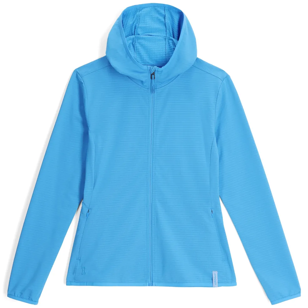 Spyder Midlayers|Fleece*Womens Gridweb Hoodie - Aether Blue AETHERBLUE