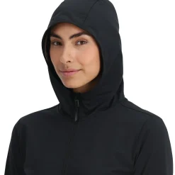 Spyder Midlayers|Fleece*Womens Gridweb Hoodie - BLACK