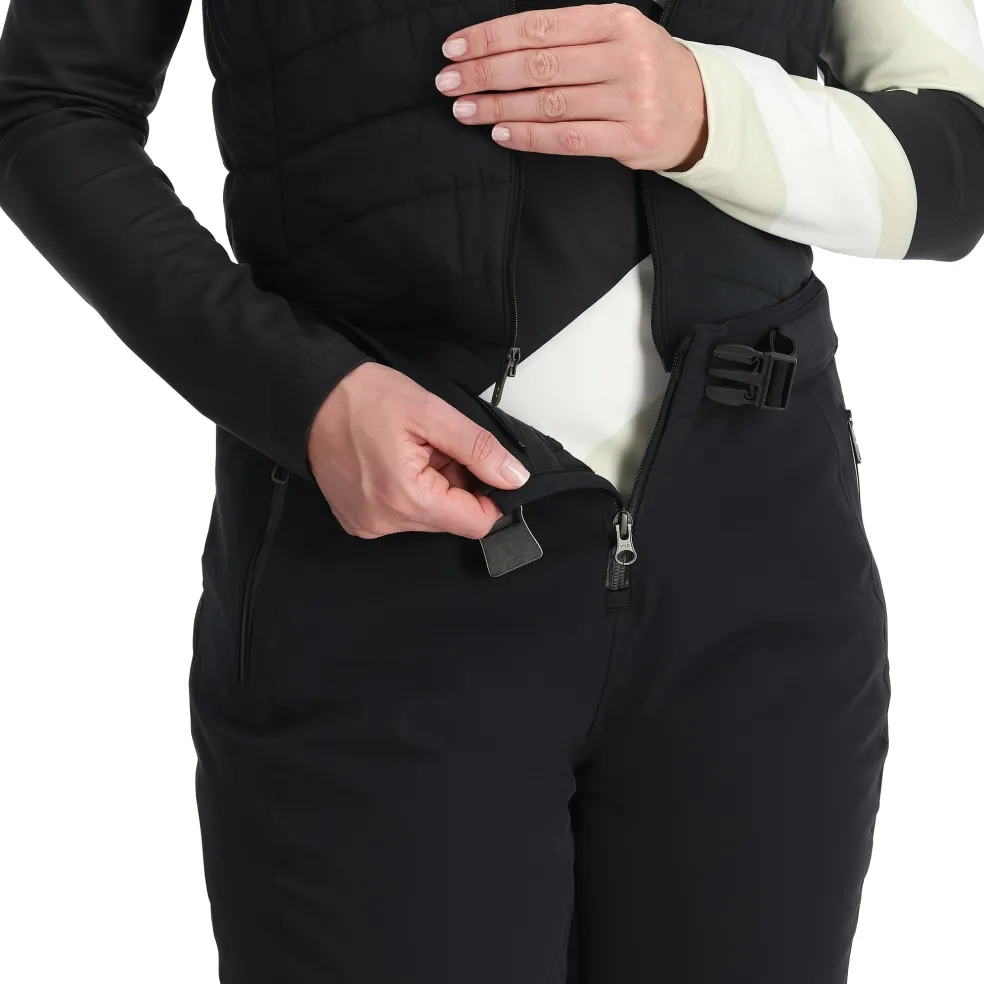 Spyder Insulated*Womens On Piste Bib - BLACK