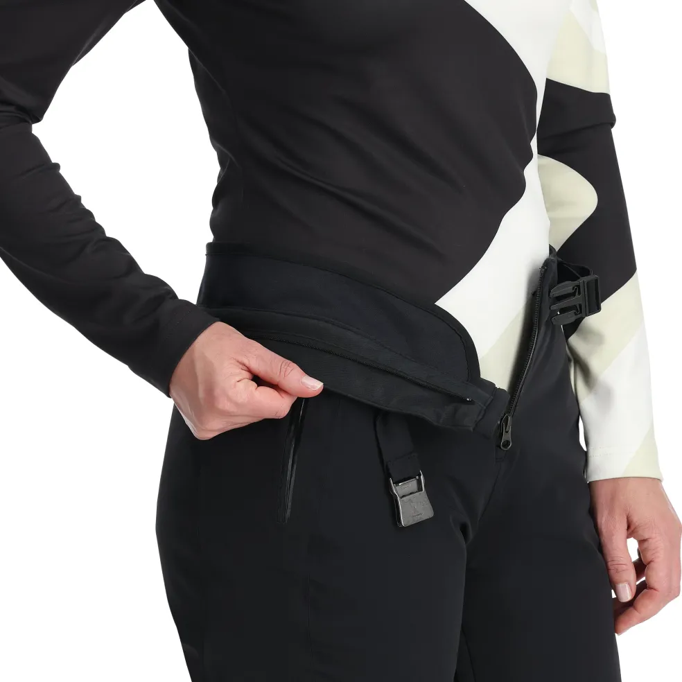 Spyder Insulated*Womens On Piste Bib - BLACK