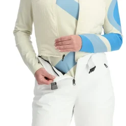 Spyder Insulated*Womens On Piste Bib - WHITE