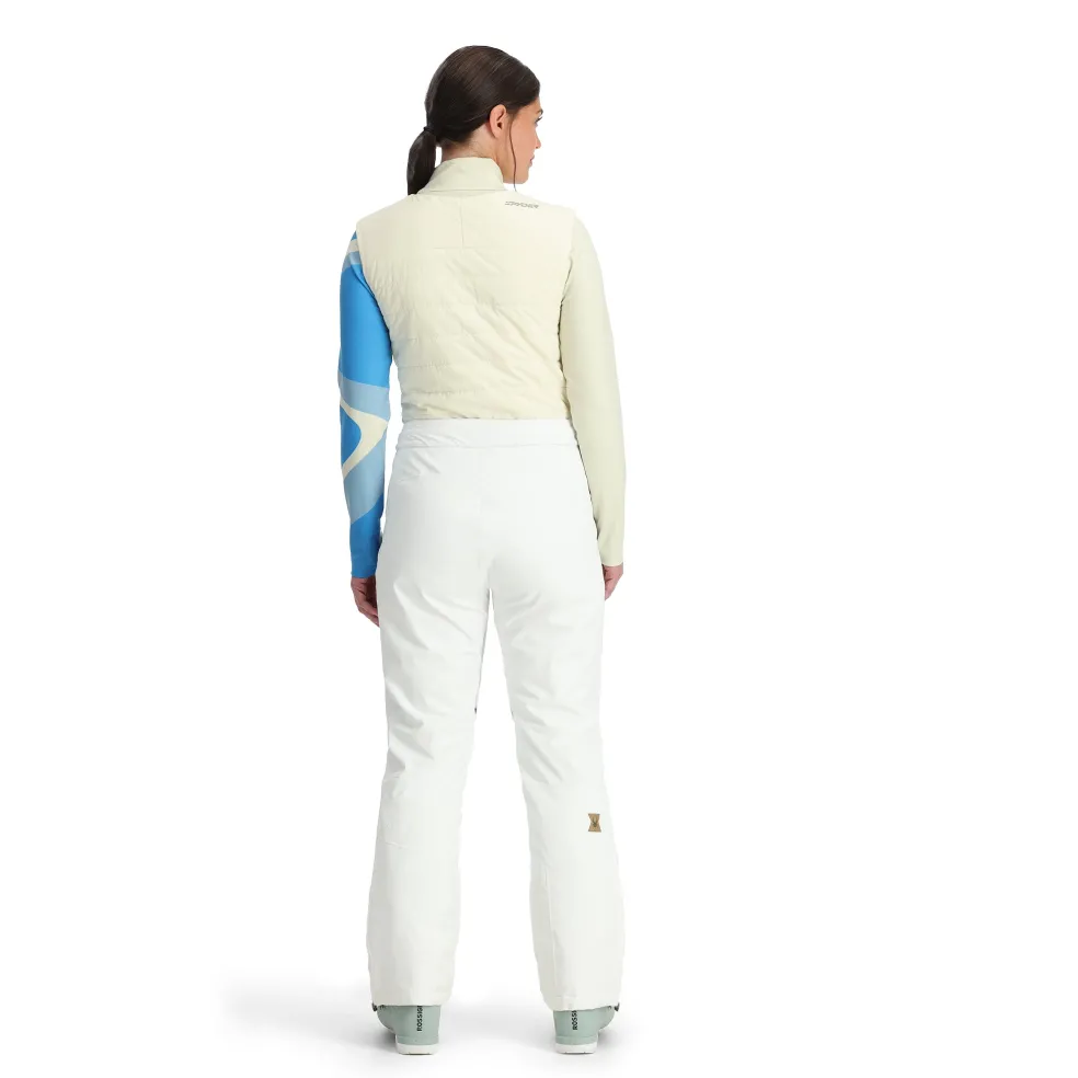Spyder Insulated*Womens On Piste Bib - WHITE
