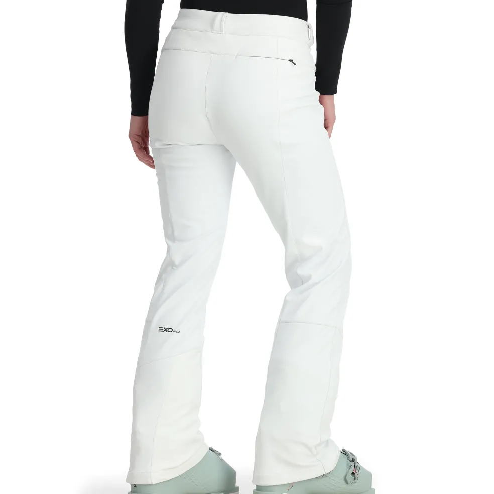 Spyder Softshell*Womens Orb Softshell Pants - WHITE