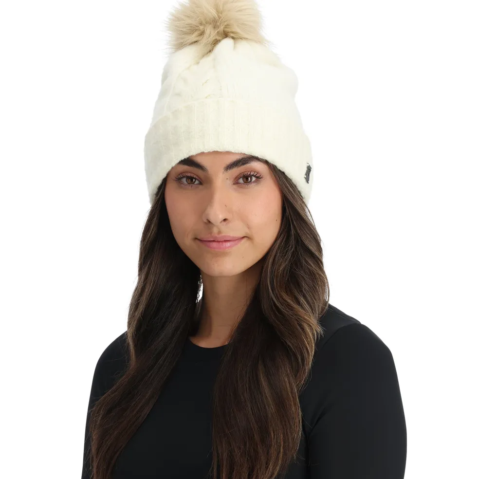 Spyder Hats*Womens Plait - Vanilla Latte VANILLALATTE