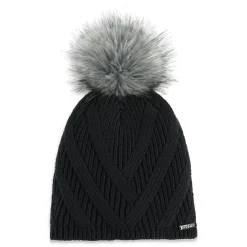 Spyder Hats*Womens Royal Pom - BLACK