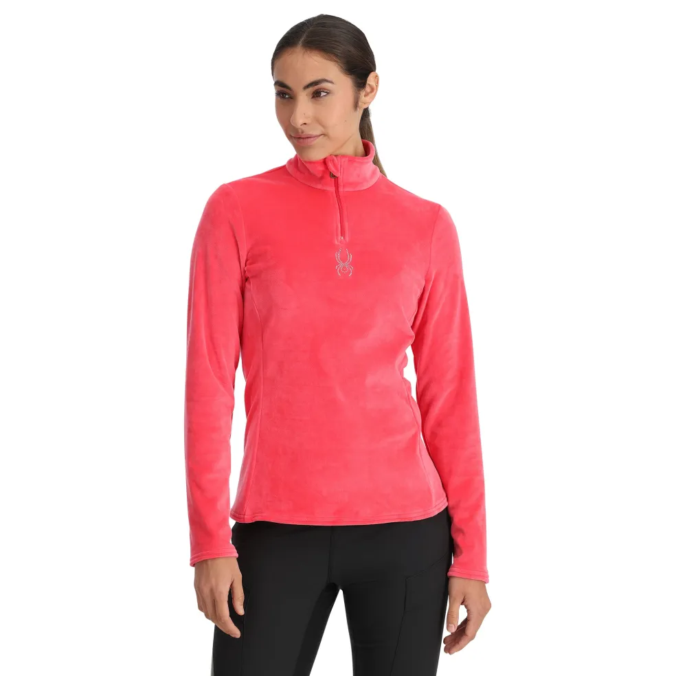 Spyder Midlayers|Fleece*Womens Shimmer Bug Half Zip - Prism Pink PRISMPINK