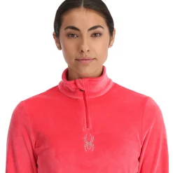 Spyder Midlayers|Fleece*Womens Shimmer Bug Half Zip - Prism Pink PRISMPINK