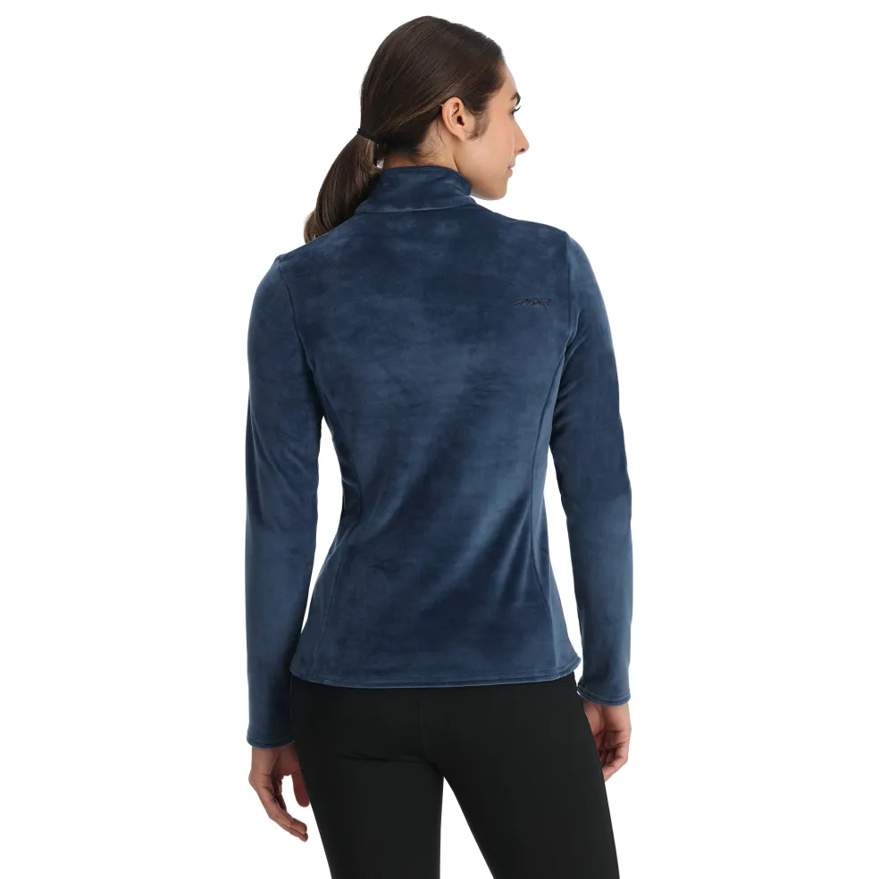 Spyder Midlayers|Fleece*Womens Shimmer Bug Half Zip - True Navy TRUENAVY