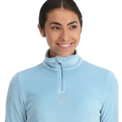 Spyder Midlayers|Fleece*Womens Shimmer Bug Half Zip - Blue Drift BLUEDRIFT