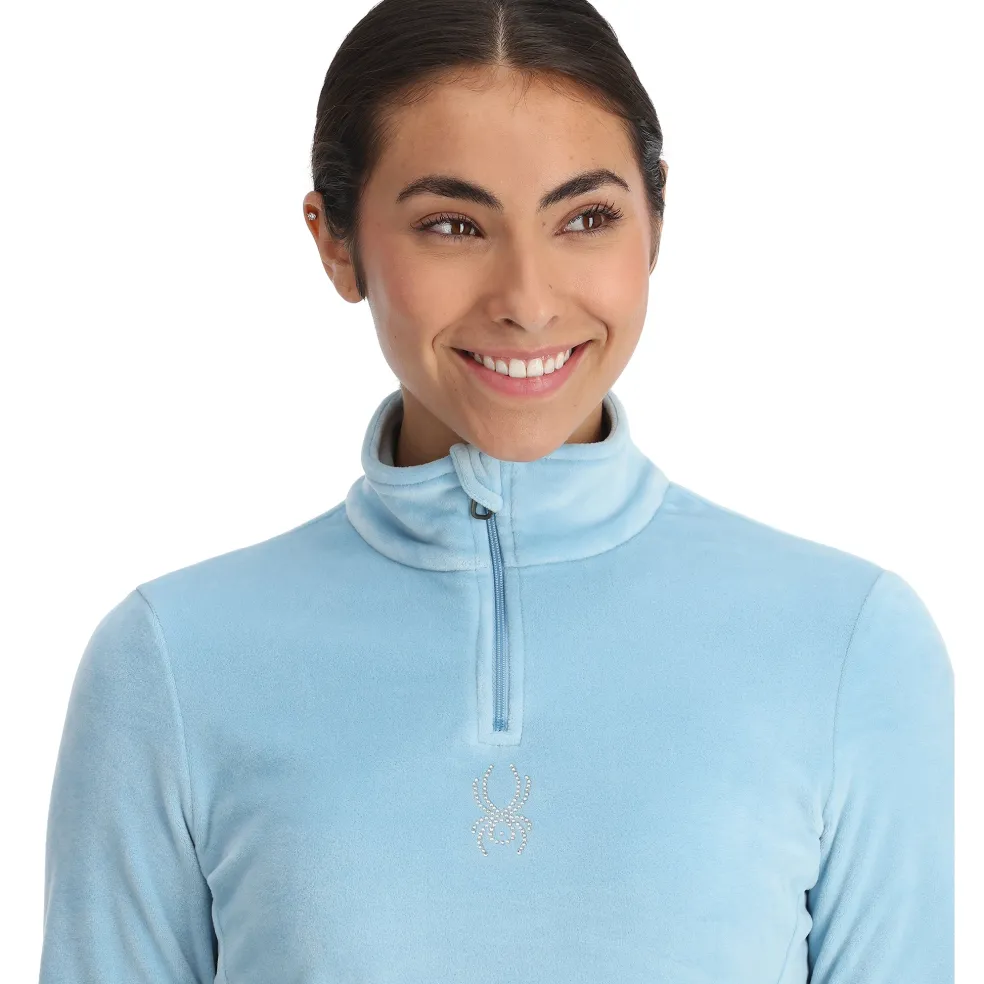 Spyder Midlayers|Fleece*Womens Shimmer Bug Half Zip - Blue Drift BLUEDRIFT