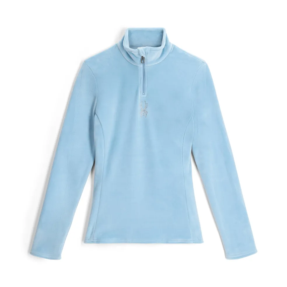 Spyder Midlayers|Fleece*Womens Shimmer Bug Half Zip - Blue Drift BLUEDRIFT