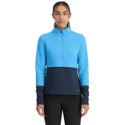 Spyder Midlayers|Fleece*Womens Speed Fleece Half Zip - Aether Blue AETHERBLUE