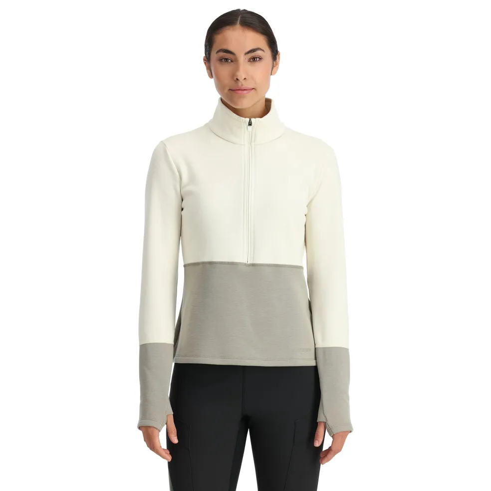 Spyder Midlayers|Fleece*Womens Speed Fleece Half Zip - CONCRETE