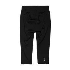 Spyder Baselayers|Freeski*Womens Stretch Charger 3/4 Pants - BLACK