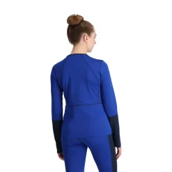 Spyder Baselayers|Midlayers*Womens Stretch Charger Crew - Electric Blue ELECTRICBLUE