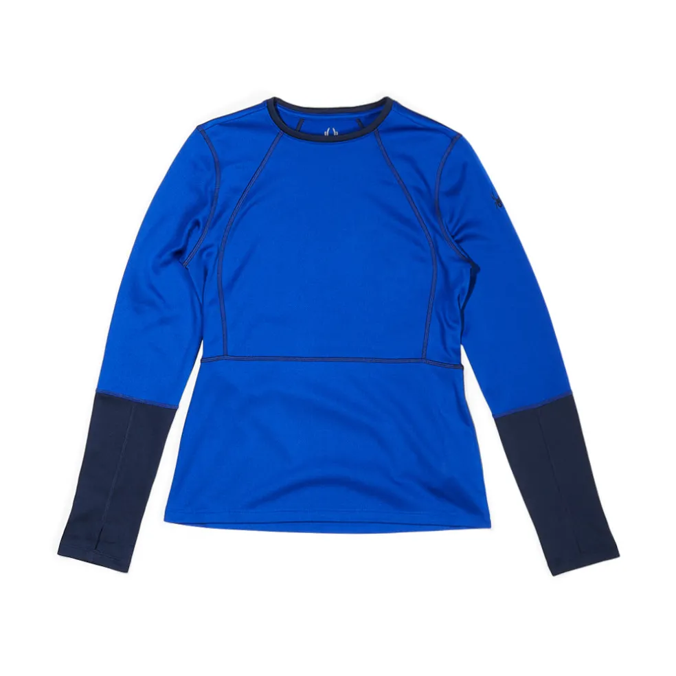 Spyder Baselayers|Midlayers*Womens Stretch Charger Crew - Electric Blue ELECTRICBLUE