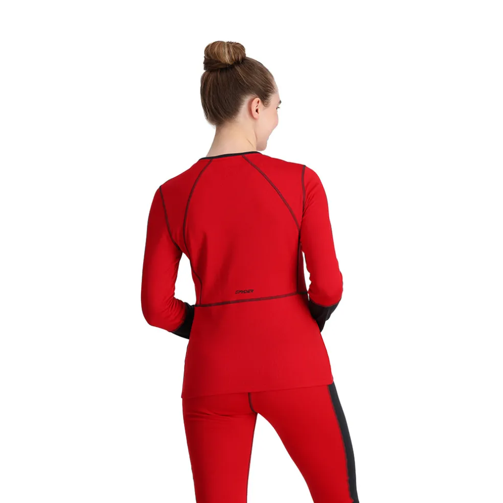 Spyder Baselayers|Midlayers*Womens Stretch Charger Crew - PULSE