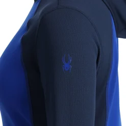 Spyder Baselayers|Midlayers*Womens Stretch Charger Hoodie - Electric Blue ELECTRICBLUE