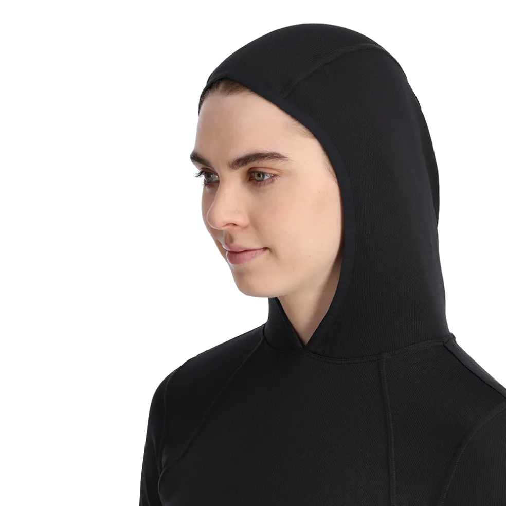 Spyder Baselayers|Midlayers*Womens Stretch Charger Hoodie - BLACK