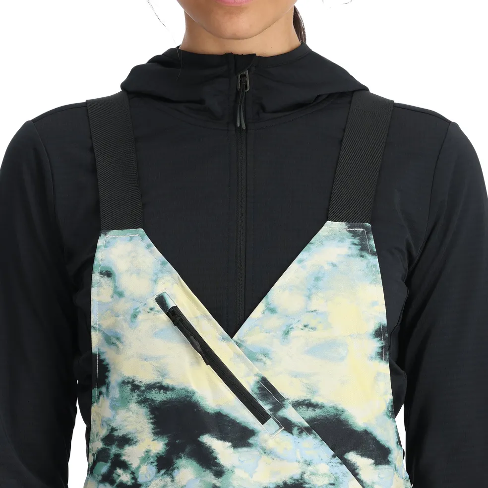 Spyder Insulated|Freeski*Womens Terrain Bib - Tie Dye Vanilla Latte TIEDYEVANILLALATTE