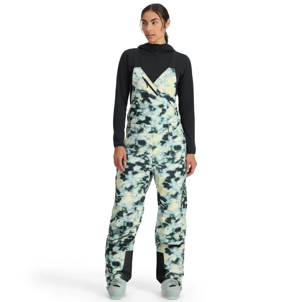 Spyder Insulated|Freeski*Womens Terrain Bib - Tie Dye Vanilla Latte TIEDYEVANILLALATTE