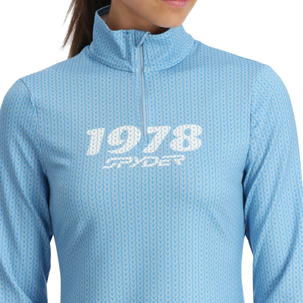 Spyder Midlayers*Womens Vivid Half Zip - Blue Drift BLUEDRIFT