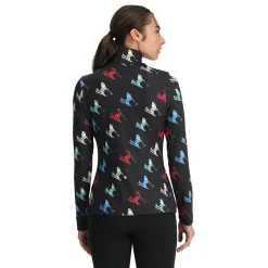 Spyder Midlayers*Womens Vivid Half Zip - BLACK