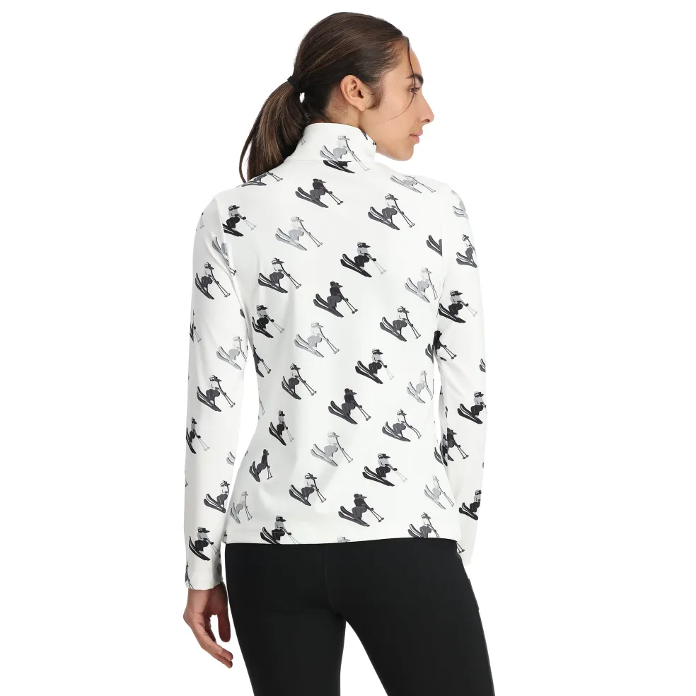 Spyder Midlayers*Womens Vivid Half Zip - WHITE
