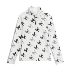 Spyder Midlayers*Womens Vivid Half Zip - WHITE