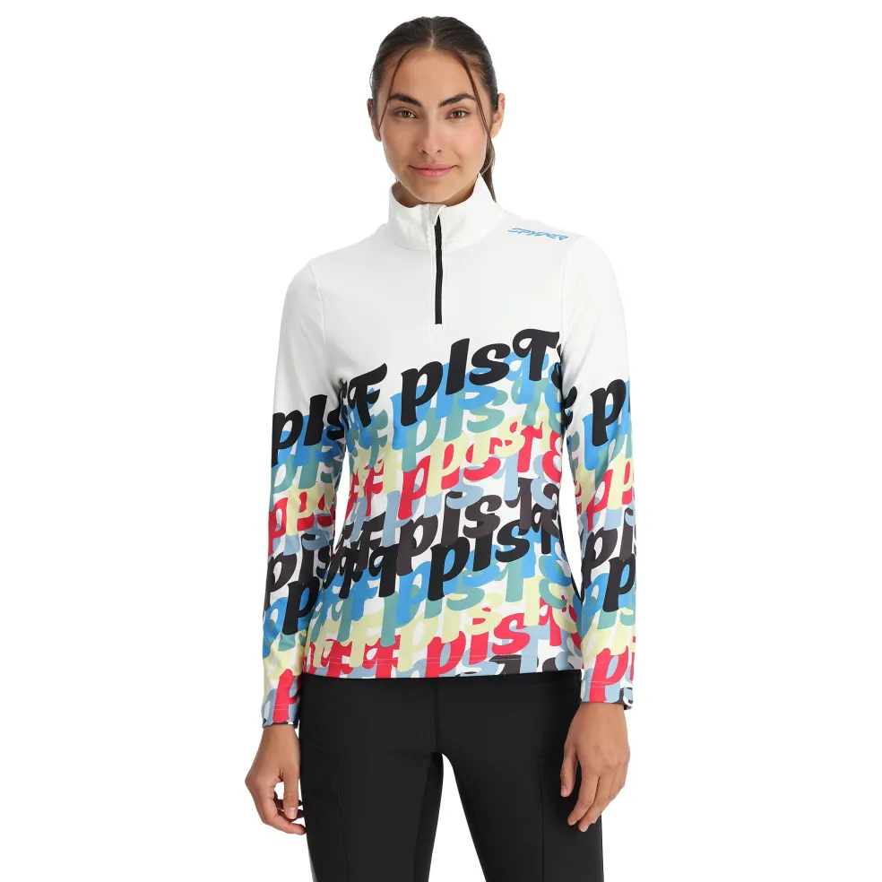 Spyder Midlayers*Womens Vivid Half Zip - WHITE
