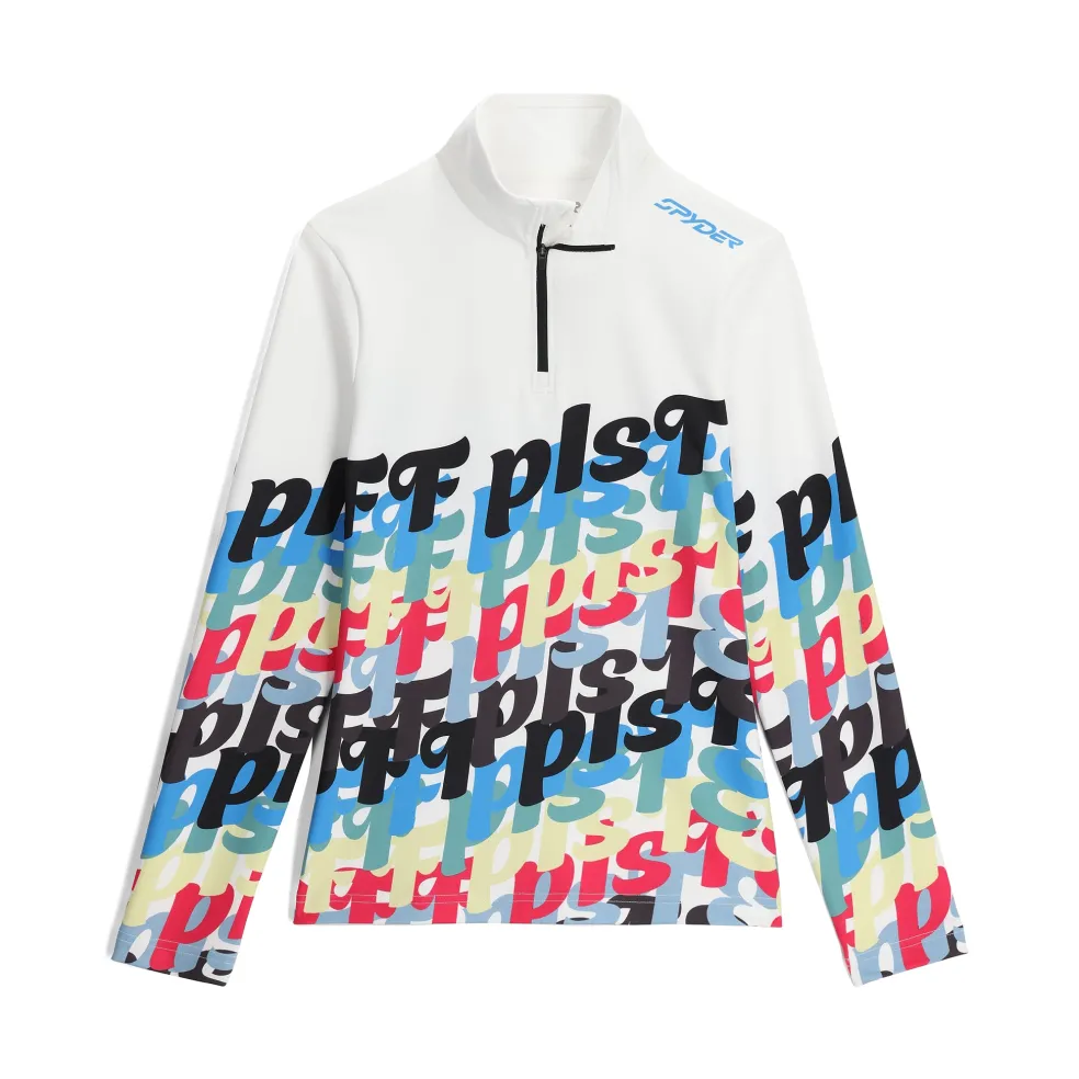 Spyder Midlayers*Womens Vivid Half Zip - WHITE