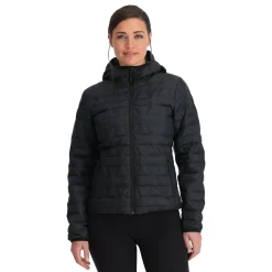 Spyder Midlayers|Down*Womens Zenith Hooded - BLACK