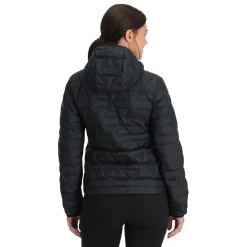 Spyder Midlayers|Down*Womens Zenith Hooded - BLACK